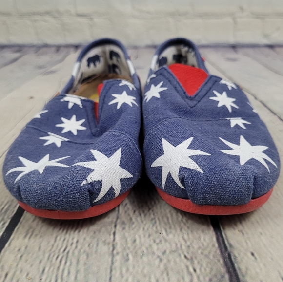 WEI DENG | union jack stars slipon flats canvas shoes - Picture 5 of 9